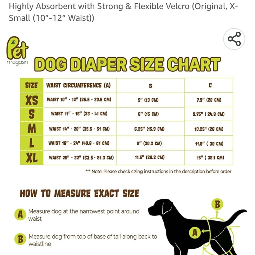 Pet Magasin Dog Puppy Diapers